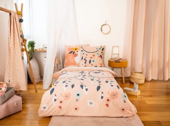 Parure de lit enfant motif attrape-rêves 100% coton 140 x 200 cm