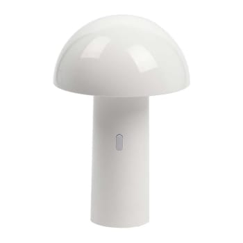 Capsule - Lampe design en métal blanc H23cm