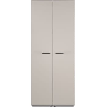 Nuria - Armoire à chaussures 2 portes beige 74 cm