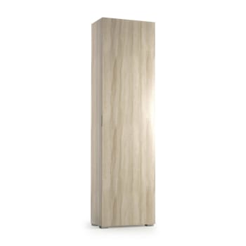 Ddarbo - Armoire polyvalente 1 porte effet bois beige 50x30 cm