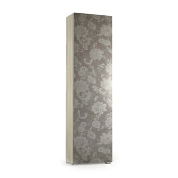 Ddarbo - Armoire polyvalente 1 porte effet bois beige 50x30cm