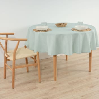 Runde Tischdecke Cigale Olive – 180 Cm, Schmutzabweisend, 100% Polyester, Für Innen & Außen