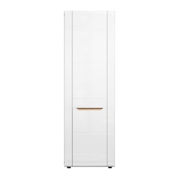 Marlongd - Armoire d'entrée 1 porte L64 cm - Blanc