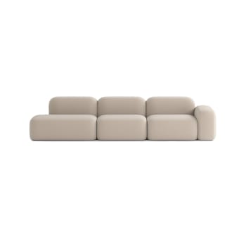 Max - Sofá modular 5 plazas tela beige