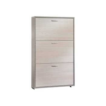 Dferrari - Scarpiera effetto legno larice 67x18h112 cm