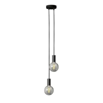 Lampada a sospensione di design nera con spina - Cavalux