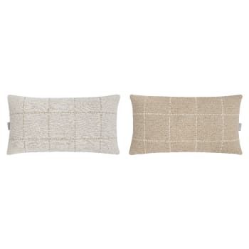 Lot De 2 Housses De Coussin En Coton 70x70 Cm, Jamais Utilisées