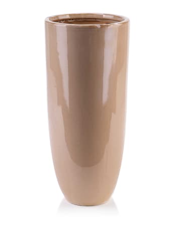 Yanda - Vase aus Keramik 13x13x29,5cm beige