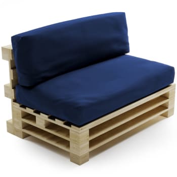 Set Di 2 Cuscini Sfoderabili Beige Per Divano Da Giardino - Antiruggine, Comodi E Decorativi