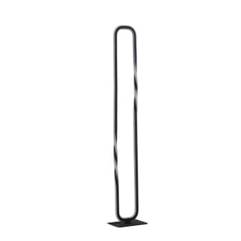Lampada da terra a LED Ilian Lucande, dimmerabile, Nero, Soggiorno / Sala da pranzo, Metallo, Moderno, Lampada LED da terra