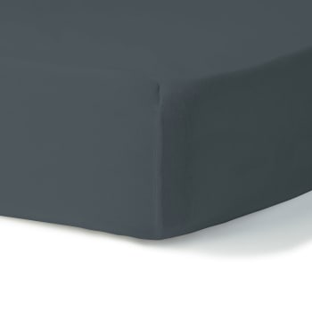 Douceur D'intérieur Lenzuolo Con Angoli Elasticizzati (140 X 190 Cm) Oscar Grigio Chiaro, Microfibra Tinta Unita