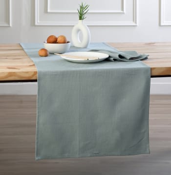 Chemin De Table Toile De Coton 50x150 Fusain Louis | Maisons Du Monde