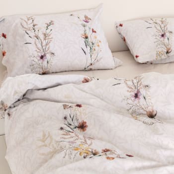 F.Y.Dreams Copripiumino In Cotone Lavato Per Coperta Pesata - 122x183 Cm - 8 Lacci E Cerniera - Rosa Polvere - 4