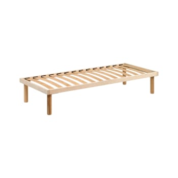 Dgrave - Sommier single en bois 80x190h 31 cm