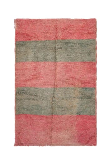 Berbere - Tapis berbere marocain pure laine rose 150 x 234  cm