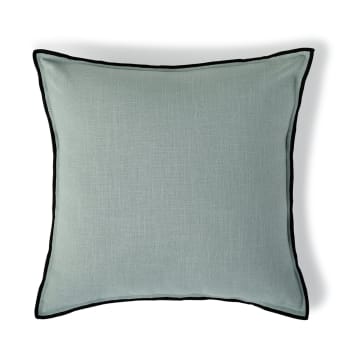 Jules - Fodera per cuscino cotone celadon / nero 50x50