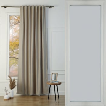 Tenda filtrante Pizzo bianco fettuccia con passanti nascosti 140x290 cm