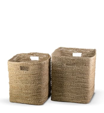 Set Cesto Regalo In Giacinto D'acqua - Con Carta Velina, Pellicola Trasparente 100x100 Cm E Nastro Rosso, Per Natale, Compleanni, Occasioni Speciali