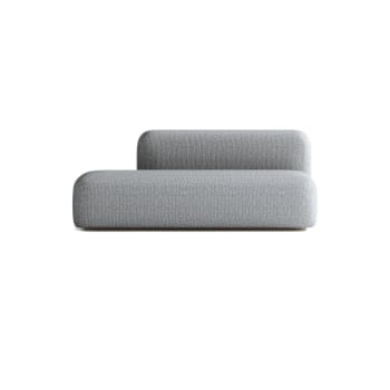 Bealife Poltrona Convertibile 2 Posti Divano Letto Modulabile Chaise Longue 2 Cuscini Piedi In Legno Regolabile Pieghevole Grigio 87258180