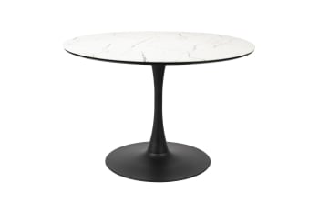 Maru - Table de repas en bois blanc D110