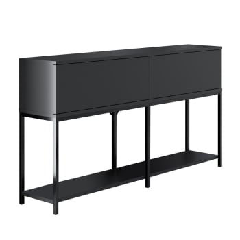 Lord - Console 2 portes abattantes L150 cm - Anthracite