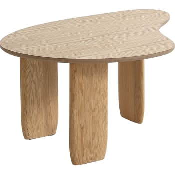 Aria - Table basse organique en bois 100 cm