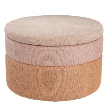 Pouf de rangement rose D59