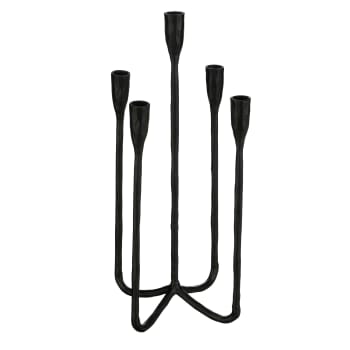 Christy - Chandelier en aluminium noir H44 cm