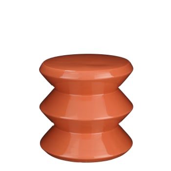 Tavolino in ceramica arancio A28