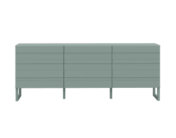 Sofia - Meuble TV style contemporain 165 cm vert sauge