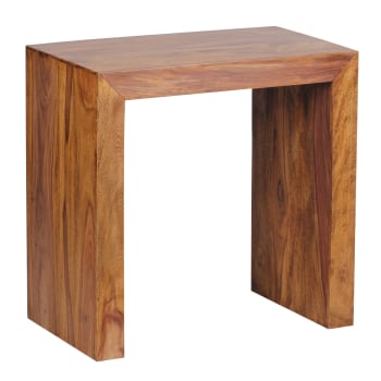 Carrello Bar In Legno Di Eucalipto - Anticato, Con Ruote, 100x44 Cm - Foto 5