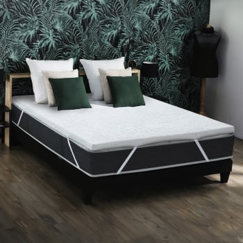 Surmatelas Mousse Froide Supportho 9cm H3 - 120 X 200 Cm Avec Housse Antibactérienne
