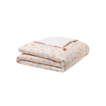 Allure - Couvre lit en percale de coton multicolore 130x200