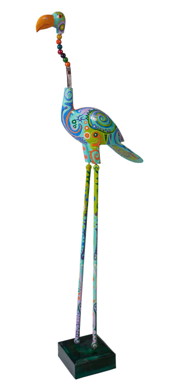 Caroline's Treasures Bandiera Da Giardino Con Fenicottero – Double Face In Poliestere, 28x38 Cm, Multicolore