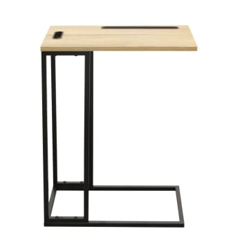 Table d'appoint pour ordinateur ou tablette marron