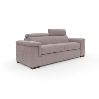 Giunone - Divano letto con materasso H 18 cm 240 cm (mat. 160x197 cm) rosa