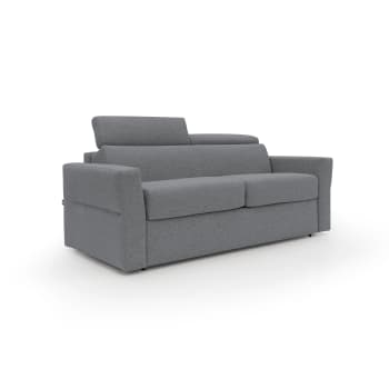 Avalon - Divano letto con materasso H 18 cm 220 cm (mat. 160x197 cm) grigio