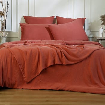 Couette Housse Chenille (ciniglia) 2 Places - 260x270 Cm, 100% Coton, Marque OB Textile, Made In Italy