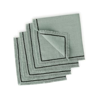 BGEUROPE Tovaglia Beige Antimacchia Con 12 Tovaglioli | Linea RIF, 80% Cotone, Lavabile In Lavatrice