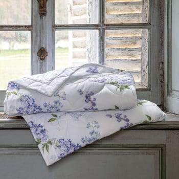 Charme - Jete de lit polyester blanc 250x250 cm