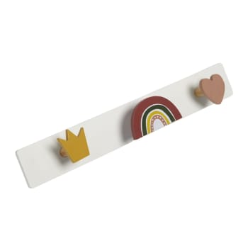 Patère Nuage 4 Crochets Atmosphera For Kids - Blanc, Dimensions 48x22x12 Cm, Matière MDF | Décoration Murale Chambre Enfant - 14