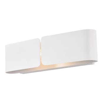 Hug - Applique moderna 2 luci ferro laccato bianco