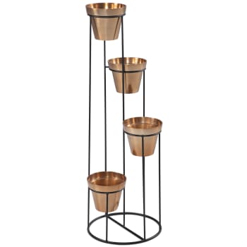 Set 2 Vasi In Metallo Dorato Su Gambe – Design Elegante, Misure S E M, Per Interni Di Classe