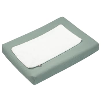 Housse De Matelas à Langer En éponge Marine - 50x70 Cm - Universelle, Douce Et Absorbante - Lavable Machine - Pour Table à Langer, Confort Bébé - 6