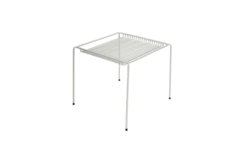 String - Table d'appoint en métal gris clair