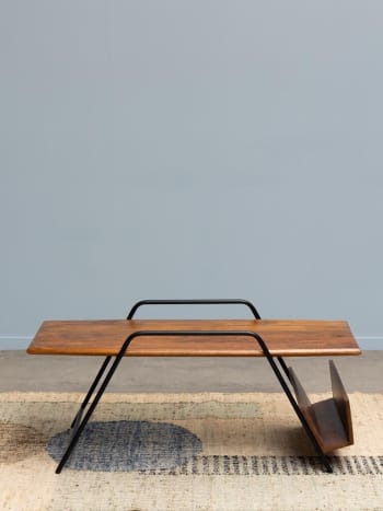 Table Rectangulaire Pyramid Nu00b001 Hay - Noir Bois Naturel | Made In Design