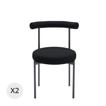 Julia - Lot de 2 chaises de salle à manger design moderne