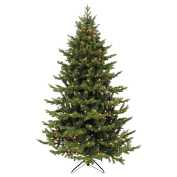 Albero Di Natale Artificiale Boyle Black Box Trees Con Luci LED 185 Cm – 200 Luci Bianco Caldo, Rami In PE E PVC, Apertura A Cerniera - 5