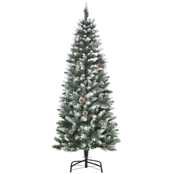 HOMCOM Albero di Natale Artificiale 150 cm Realistico con 994 Rami e
