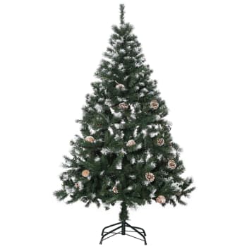 Homcom - Albero di natale artificiale da 120cm 60 luci led e 140 rami